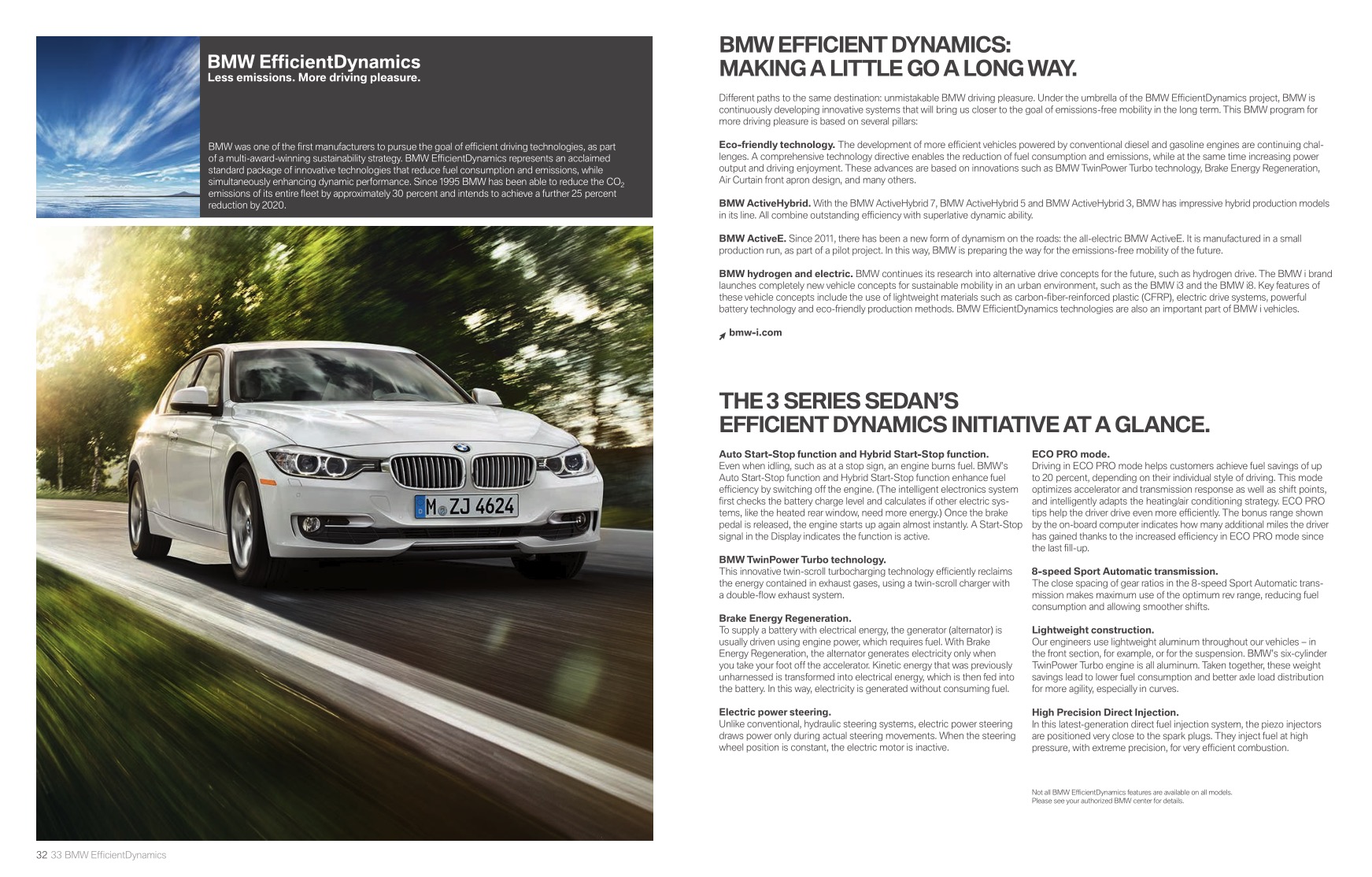 2013 BMW 3 Series Sedan Brochure Page 34